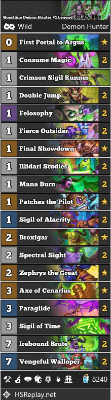 Questline Demon Hunter #1 Legend - 比那名居天子