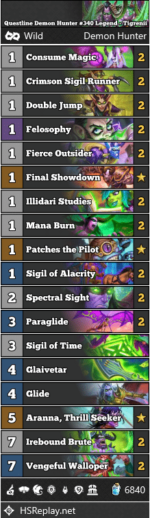 Questline Demon Hunter #340 Legend - Tigrenii