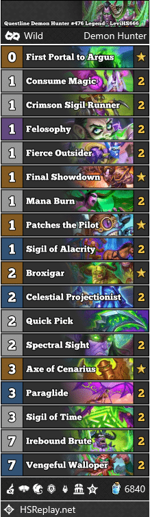 Questline Demon Hunter #476 Legend - LeviHS666