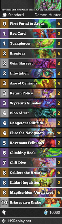 Ravenous Cliff Dive Demon Hunter #26 Legend - JambreHS