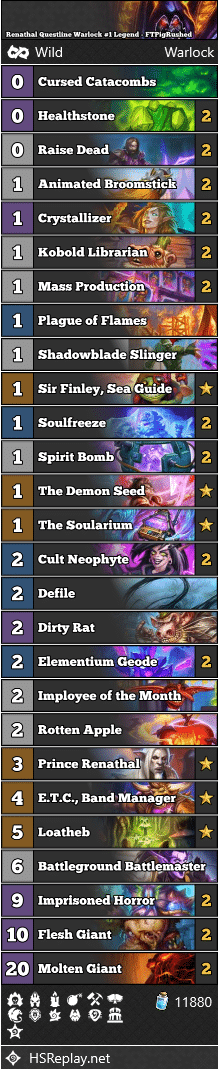 Renathal Questline Warlock #1 Legend - FTPigRushed