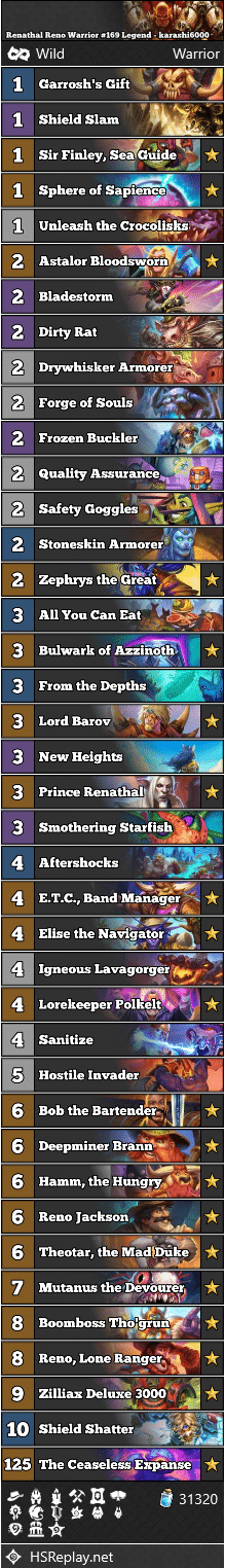Renathal Reno Warrior #169 Legend - karashi6000