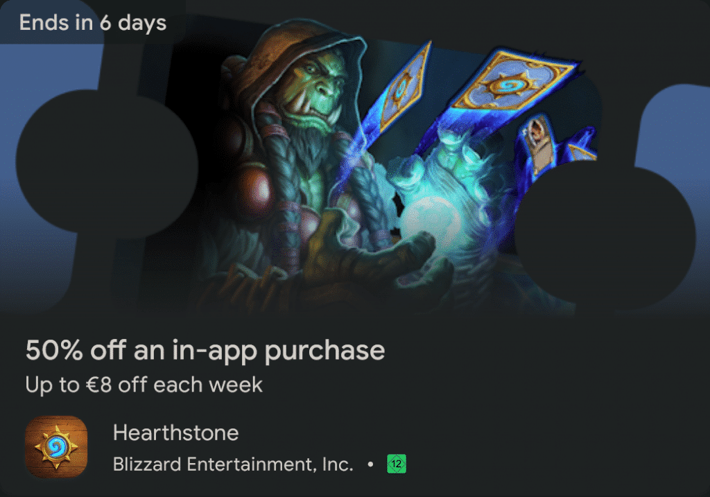 Save up to 50_ off in Hearthstone