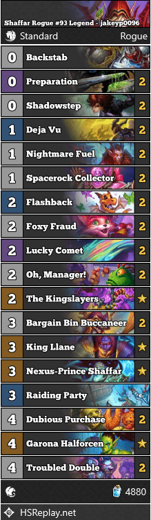 Shaffar Rogue #93 Legend - jakeyp0096