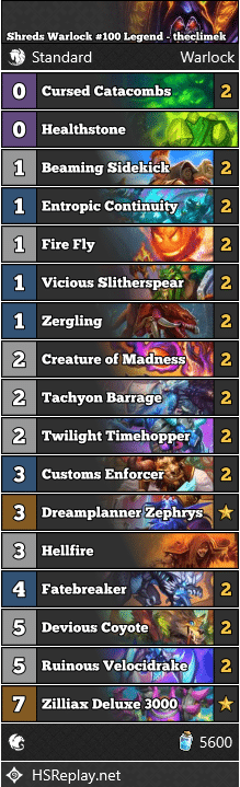 Shreds Warlock #100 Legend - theclimek