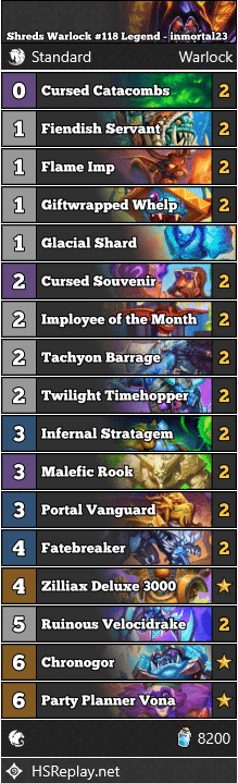 Shreds Warlock #118 Legend - inmortal23