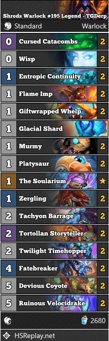 Shreds Warlock #195 Legend - TGDerp