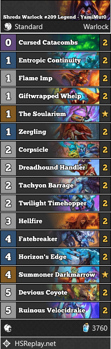Shreds Warlock #209 Legend - YamiMut0