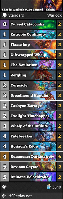 Shreds Warlock #220 Legend - aklain__