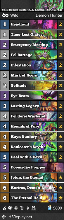 Spell Demon Hunter #327 Legend - SgtAverage