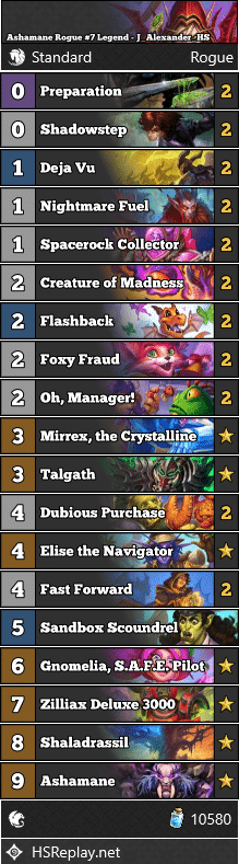 Ashamane Rogue #7 Legend - J_Alexander_HS