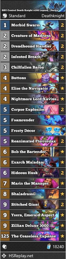 BBU Control Death Knight #288 Legend - Darkis