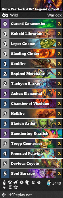Burn Warlock #367 Legend - CooK