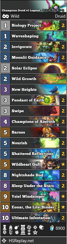 Champions Druid #1 Legend - 地沟油丨无情小包