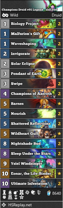 Champions Druid #91 Legend - sinf3rn0