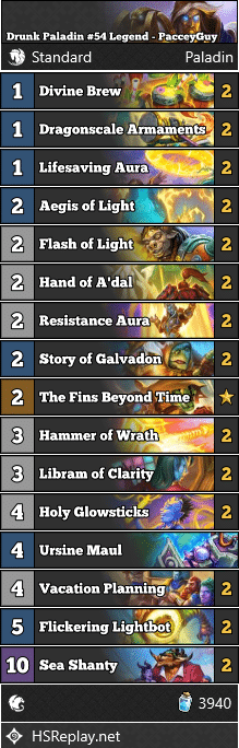 Drunk Paladin #54 Legend - PacceyGuy