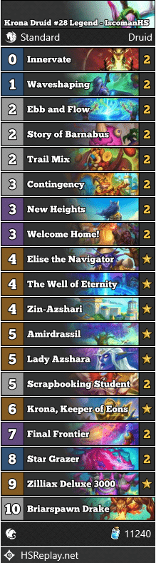 Krona Druid #28 Legend - IscomanHS