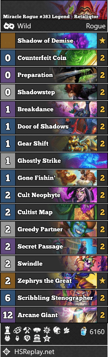 Miracle Rogue #383 Legend - Retaliqtor