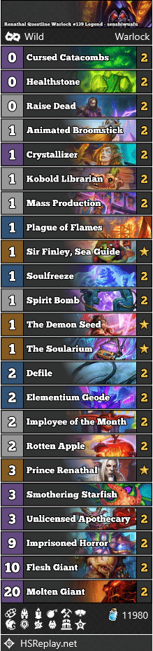 Renathal Questline Warlock #139 Legend - senshiwuafu