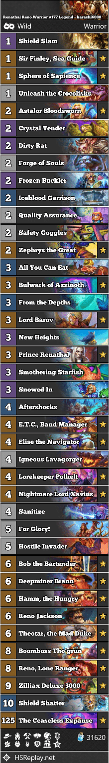Renathal Reno Warrior #177 Legend - karashi6000