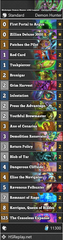 Blobxigar Demon Hunter #262 Legend - clarkhellscream