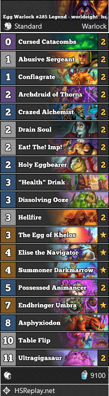Egg Warlock #285 Legend - worldeight_hs