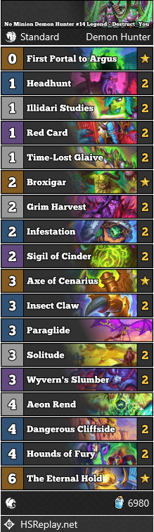 No Minion Demon Hunter #14 Legend - Destruct_You