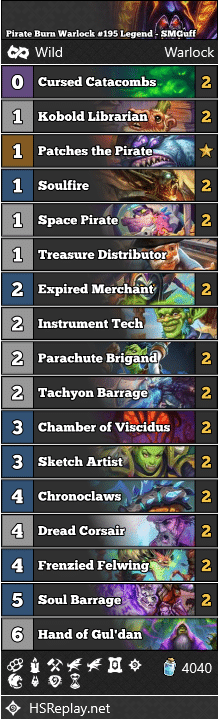 Pirate Burn Warlock #195 Legend - SMGuff