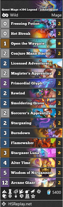 Quest Mage #394 Legend - JohnnyQuest