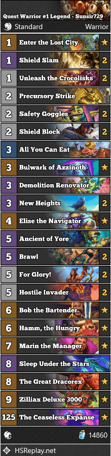 Quest Warrior #1 Legend - Sunsir729