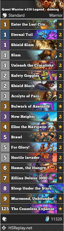 Quest Warrior #218 Legend - damiog