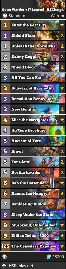 Quest Warrior #87 Legend - HSCharon