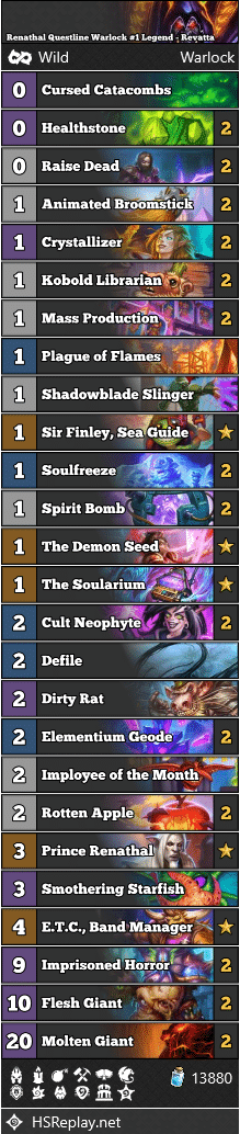 Renathal Questline Warlock #1 Legend - Revatta