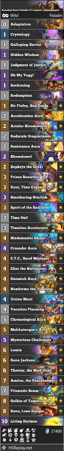 Renathal Reno Paladin #71 Legend - kleptomaniac