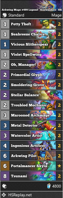 Arkwing Mage #499 Legend - Risewashere_HS