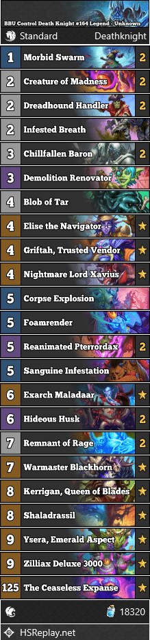 BBU Control Death Knight #164 Legend - Unknown