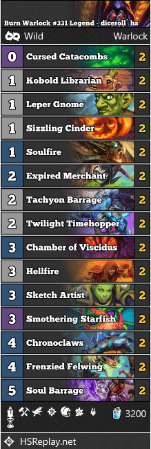 Burn Warlock #331 Legend - diceroll_hs