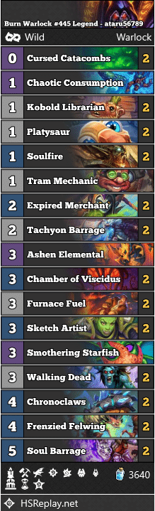 Burn Warlock #445 Legend - ataru56789