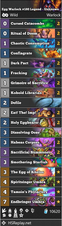 Egg Warlock #180 Legend - Unknown