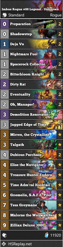 Imbue Rogue #88 Legend - Unknown