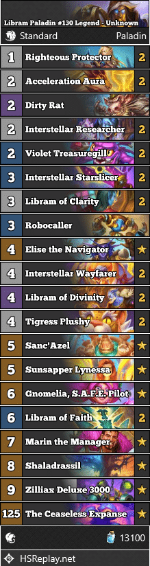 Libram Paladin #130 Legend - Unknown