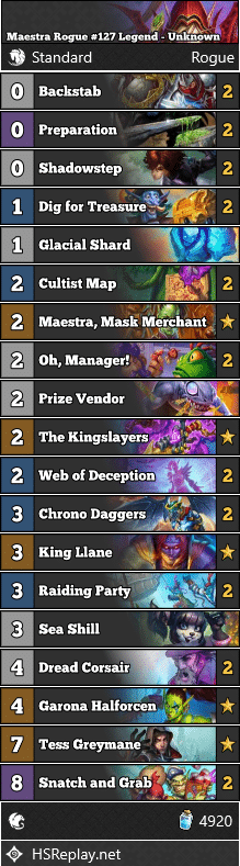 Maestra Rogue #127 Legend - Unknown