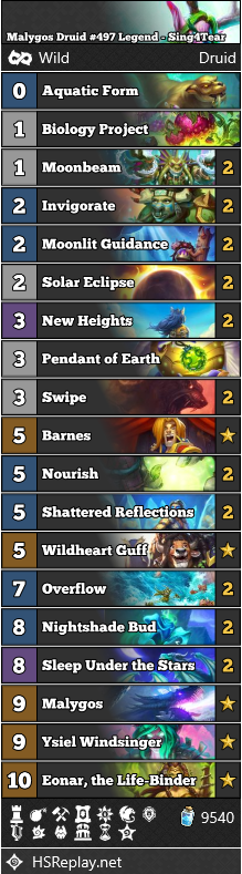 Malygos Druid #497 Legend - Sing4Tear