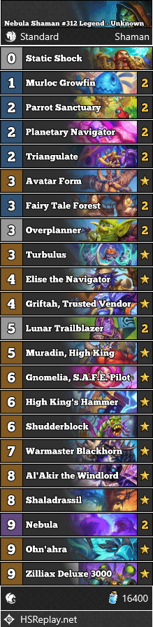 Nebula Shaman #312 Legend - Unknown