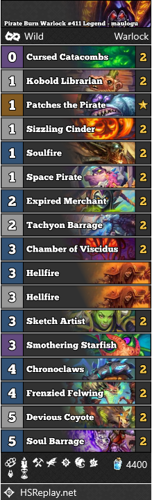 Pirate Burn Warlock #411 Legend - maulogu