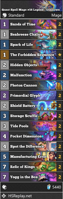 Quest Spell Mage #58 Legend - Unknown