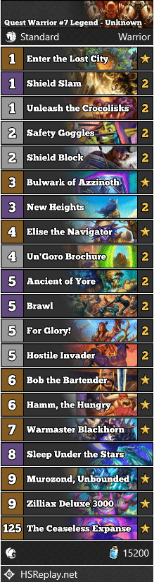 Quest Warrior #7 Legend - Unknown