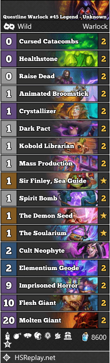 Questline Warlock #45 Legend - Unknown