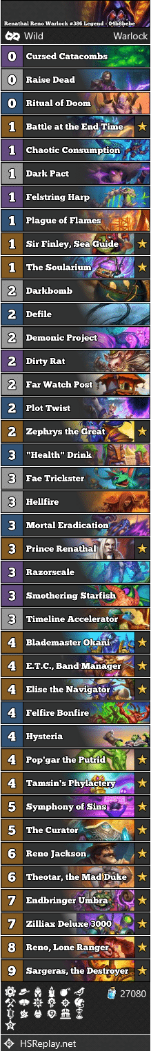 Renathal Reno Warlock #386 Legend - 04b8bebe