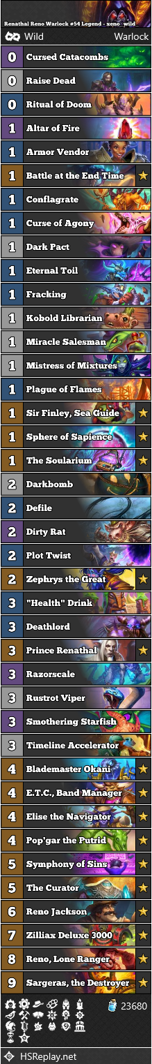 Renathal Reno Warlock #54 Legend - xeno_wild_